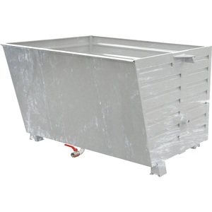 EUROKRAFTpro, Späne-Stapelkipper BSS, eurokraft pro Späne-Stapelkipper BSS mit Siebblecheinsatz, Volumen 1,5 m³, feuerverzinkt