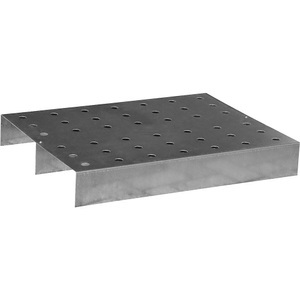 EUROKRAFTpro, Edelstahl-Lochblechrost, eurokraft pro Edelstahl-Lochblechrost, für Kleingebindewanne, LxBxH 800 x 600 x 120 mm