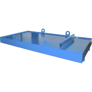 EUROKRAFTpro, Container-Auffangwanne, eurokraft pro Auffangwanne für Absetzcontainer, für Absetzcontainer, Auffangvolumen 1222 l, blau