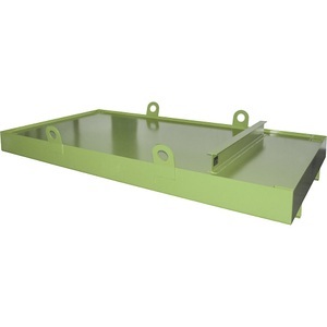 EUROKRAFTpro, Container-Auffangwanne, eurokraft pro Auffangwanne für Absetzcontainer, für Absetzcontainer, Auffangvolumen 1222 l, grün