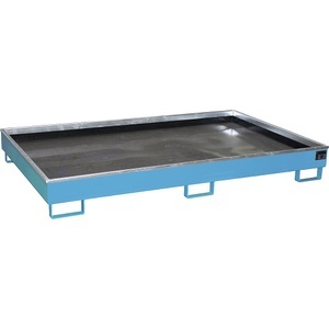 EUROKRAFTpro, Regal-Bodenwanne, eurokraft pro Regal-Bodenwanne mit PE-Einsatz, 1000 l Auffangvolumen, LxBxH 2165 x 1315 x 510 mm, blau, ab 3 Stk