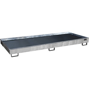 EUROKRAFTpro, Regal-Bodenwanne, eurokraft pro Regal-Bodenwanne mit PE-Einsatz, 540 l Auffangvolumen, LxBxH 3265 x 1315 x 270 mm, verzinkt, ab 3 Stk