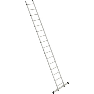 Euroline, Sprossen-Anlegeleiter, euroline Sprossen-Anlegeleiter, Breite 410 mm, 16 Sprossen mit Traverse