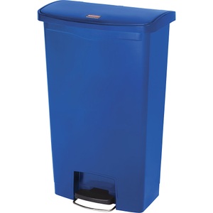 Rubbermaid, Rubbermaid Tret-Abfallbehälter Slim Jim® mit Pedal an der Breitseite, Kunststoff, 90 l, blau, Rubbermaid Tret-Abfallbehälter Slim Jim® mit Pedal an der Breitseite, Kunststoff, 90 l, blau