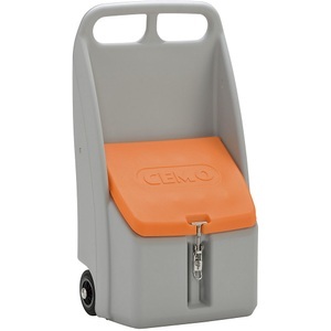 CEMO, Streuwagen Go-Box, CEMO Streuwagen Go-Box, Volumen 70 l, LxBxH 590 x 390 x 1070 mm, grau / orange