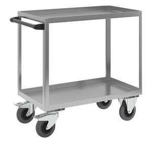 EUROKRAFT, EUROKRAFT Edelstahl-Transportwagen LxB 900 x 500 mm, Gesamthöhe 915 mm Tragfähigkeit 250 kg, eurokraft pro Edelstahl-Transportwagen, LxB 900 x 500 mm, Gesamthöhe 915 mm, Tragfähigkeit 250 kg