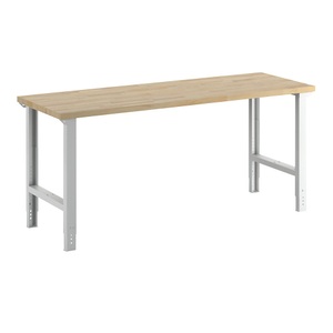EUROKRAFT, EUROKRAFT Werkbank ohne Unterbau, Tiefe 700 mm Breite 2000 mm, eurokraft pro Werkbank, Baukastensystem Serie 7000, ohne Unterbau, BxT 2000 x 700 mm