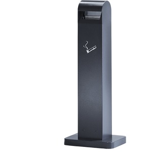 undefined, Aschersäule aus Stahlblech Volumen 12,5 l, HxBxT 1045 x 405 x 260 mm anthrazitgrau, Aschersäule aus Stahlblech, Volumen 12,5 l, anthrazit, HxBxT 1045 x 405 x 260 mm