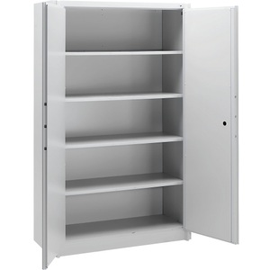 CP, CP Stahlschrank, feuergeschützt 4 Fachböden verstellbar, Breite 1200 mm lichtgrau, C+P Sicherheits-Flügeltürschrank, 5 OH, HxBxT 1.950 x 1.200 x 500 mm, lichtgrau/lichtgrau