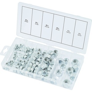 KS Tools, KS Tools 100-tlg. Muttern-Set UNC Selbstsichernd, KS Tools Sortiment Muttern, UNC, 100 Teile, selbstsichernd