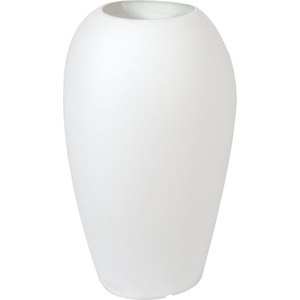 DEGARDO, Dekolampe Storus V bepflanzbar weiß transluzent, DEGARDO Pflanzbehälter, STORUS V, HxBxT 1000 x 600 x 550 mm, transluzent, beleuchtet