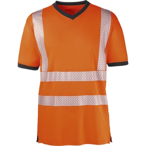 undefined, Warnschutz T-Shirt, Warnschutz T-Shirt, leuchtorange / grau, Größe XXL, ab 10 Stk