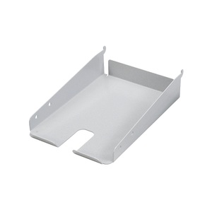 TRESTON, Stahlablage, Stahlablage Treston ASSA5PP, für Lochwand Packtisch, DIN A5, Aussparung für Klebebandabroller o. Handscanner, hellgrau