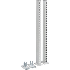 TRESTON, Rasterrohr für Arbeitstisch, Rasterrohrpaar Treston, für TED-Arbeitstische, bis 90 kg, B 70 x T 100 x H 793 mm, Stahl, hellgrau