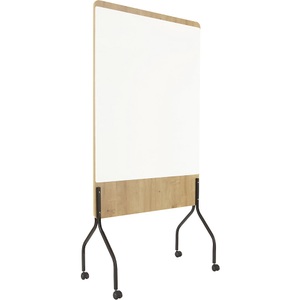Rocada, Mobiles Whiteboard Rocada Natural, drehbar, magnethaftend, Stahl auf Melaminholzplatte, B 1000 x H 1200 mm, Mobiles Whiteboard Rocada Natural, drehbar, magnethaftend, Stahl auf Melaminholzplatte, B 1000 x H 1200 mm