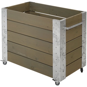 undefined, Pflanzkasten mit Rollen, Pflanzkasten mit Rollen, HxBxT 700 x 870 x 500 mm, graubraun, ab 3 Stk