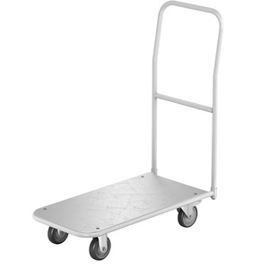 EUROKRAFTpro, Plattformwagen, ESD, eurokraft pro ESD-Plattformwagen, Ladeflächen-LxB 850 x 430 mm, anschraubbarer Schiebebügel