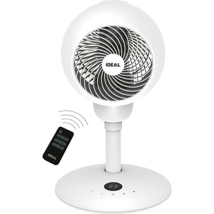 Ideal, Tisch-/Standventilator FAN1, Tischventilator IDEAL FAN1, als Standventilator nutzbar, 4 Ventilationsstufen, Oszillation 90/60°, Timer, Fernbedienung, Ø 310 x H 532-905 mm, weiss
