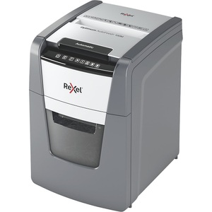 Rexel, Rexel Aktenvernichter Optimum AutoFeed+ 100M, Vollautomatik, Mikropartikelschnitt 2 x 15 mm, P-5, 34 l, 6-100 Blatt Schnittleistung, schwarz, Rexel Optimum AutoFeed+ 100M Aktenvernichter 100 Blatt Mikroschnitt 2 x 15 mm P-5 34 l Vernichtet auch Büroklammern,