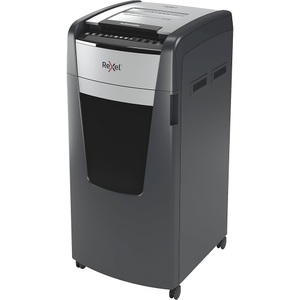 undefined, Rexel Aktenvernichter Optimum AutoFeed+ 600M, Vollautomatik, Mikropartikelschnitt 2 x 15 mm, P-5, 110 l, 10-600 Blatt Schnittleistung, mit Lenkrollen, schwarz, Rexel Optimum AutoFeed+ 600M Aktenvernichter 600 Blatt Mikroschnitt 2 x 15 mm P-5 110 l Vernichtet auch Büroklammern,