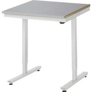 RAU, Arbeitstisch, elektrisch höhenverstellbar, RAU Arbeitstisch, elektrisch höhenverstellbar Serie Adlatus, Edelstahlplatte, Höhe 720 - 1120 mm, BxT 750 x 800 mm