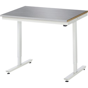 RAU, Arbeitstisch, elektrisch höhenverstellbar, RAU Arbeitstisch, elektrisch höhenverstellbar Serie Adlatus, Edelstahlplatte, Höhe 720 - 1120 mm, BxT 1000 x 800 mm