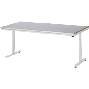 RAU, Arbeitstisch, elektrisch höhenverstellbar, RAU Arbeitstisch, elektrisch höhenverstellbar Serie Adlatus, Stahlblechplatte, Höhe 720 - 1120 mm, BxT 2000 x 1000 mm