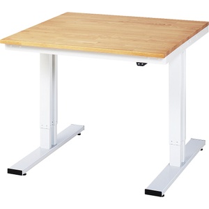 RAU, Arbeitstisch, elektrisch höhenverstellbar, RAU Arbeitstisch, elektrisch höhenverstellbar, Höhe 720 - 1120 mm, Buchenplatte massiv, BxT 1000 x 1000 mm