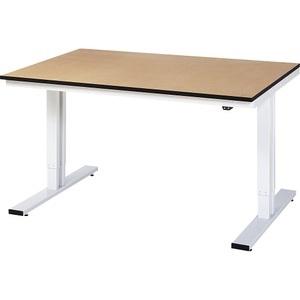 RAU, Arbeitstisch, elektrisch höhenverstellbar, RAU Arbeitstisch, elektrisch höhenverstellbar, Höhe 720 - 1120 mm, MDF-Platte, BxT 1500 x 1000 mm