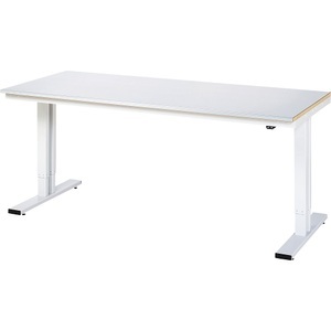 RAU, Arbeitstisch, elektrisch höhenverstellbar, RAU Arbeitstisch, elektrisch höhenverstellbar, Höhe 720 - 1120 mm, Stahlblechplatte, BxT 2000 x 800 mm