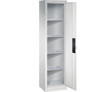CP, Werkstattschrank für schwere Lasten, C+P Werkstatt-Schwerlastschrank, Breite 502 mm, Tiefe 400 mm, Tür lichtgrau