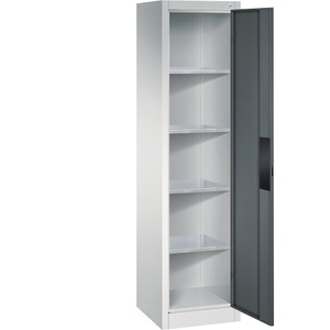 CP, Werkstattschrank für schwere Lasten, C+P Werkstatt-Schwerlastschrank, Breite 502 mm, Tiefe 500 mm, Tür anthrazit