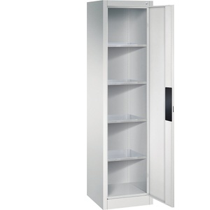 CP, Werkstattschrank für schwere Lasten, C+P Werkstatt-Schwerlastschrank, Breite 502 mm, Tiefe 500 mm, Tür lichtgrau