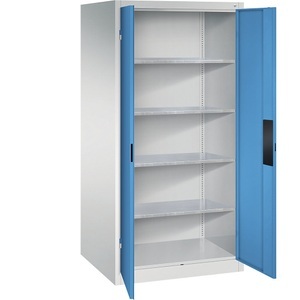 CP, Werkstattschrank für schwere Lasten, C+P Werkstatt-Schwerlastschrank, Breite 930 mm, Tiefe 800 mm, Tür lichtblau