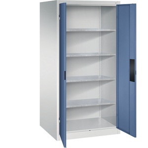 CP, Werkstattschrank für schwere Lasten, C+P Werkstatt-Schwerlastschrank, Breite 930 mm, Tiefe 800 mm, Tür fernblau