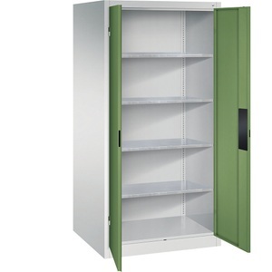 CP, Werkstattschrank für schwere Lasten, C+P Werkstatt-Schwerlastschrank, Breite 930 mm, Tiefe 800 mm, Tür resedagrün