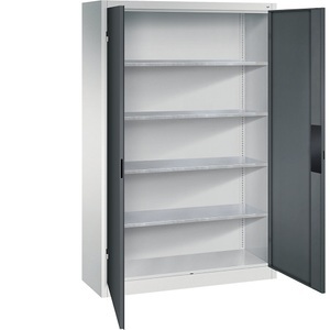 CP, Werkstattschrank für schwere Lasten, C+P Werkstatt-Schwerlastschrank, Breite 1200 mm, Tiefe 400 mm, Tür anthrazit