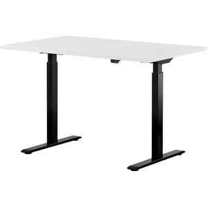 Topstar, Topstar Schreibtisch, elektrisch höhenverstellbar BxT 1200 x 800 mm Platte weiß, Gestell schwarz, Topstar Schreibtisch, elektrisch höhenverstellbar, gerade, BxT 1200 x 800 mm, weiß/schwarz