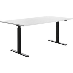 Topstar, Topstar Schreibtisch, elektrisch höhenverstellbar BxT 1800 x 800 mm Platte weiß, Gestell schwarz, Topstar Schreibtisch, elektrisch höhenverstellbar, gerade, BxT 1800 x 800 mm, weiß/schwarz