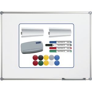 undefined, Sparset MAULpro Whiteboard 2000, B 1200 x H 900 mm + Whiteboard Zubehör Set 3, Maul Whiteboard Set Maulpro Komplett-Set (B x H) 120 cm x 90 cm Weiß kunststoffbeschichtet Hochformat, Querformat, Inkl.