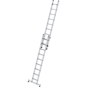 MUNK, MUNK Stufen-Schiebeleiter, 2-teilig mit nivello®-Traverse 18 Stufen, MUNK Stufen-Schiebeleiter, 2-teilig, mit nivello®-Traverse, 18 Stufen