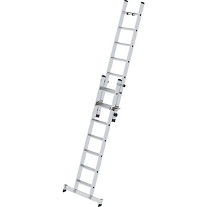 MUNK, MUNK Stufen-Schiebeleiter, 2-teilig mit nivello®-Traverse 14 Stufen, MUNK Stufen-Schiebeleiter, 2-teilig, mit nivello®-Traverse, 14 Stufen