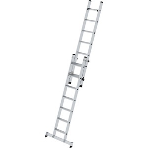 MUNK, MUNK Stufen-Schiebeleiter, 2-teilig mit nivello®-Traverse 14 Stufen, MUNK Stufen-Schiebeleiter, 2-teilig, mit nivello®-Traverse, 14 Stufen