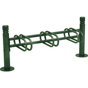 PROCITY, PROCITY Fahrradständer CITY, 3 Stellplätze, einseitig, moosgrün, PROCITY Fahrradständer CITY, 3 Stellplätze, einseitig, moosgrün