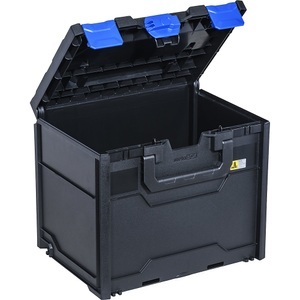Allit, Allit EuroPlus MetaBox 340 454440 Werkzeugkoffer unbestückt (L x B x H) 396 x 296 x 340 mm, Transport- und Aufbewahrungsbox, schwarz/blau, ABS, Außen-LxBxH 396 x 296 x 340 mm