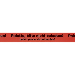 undefined, Warn-Klebeband, Aufdruck Palette, bitte nicht belasten!, VE 36 Stk, Bandbreite 50 mm, ratioform PP-Warnklebeband, Aufdruck Palette, bitte nicht belasten!, VE 36 Stk, Bandbreite 50 mm, ab 10 VE