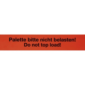 undefined, Warn-Klebeband, Aufdruck Palette bitte nicht belasten!, VE 3 Stk, Bandbreite 75 mm, ratioform PVC-Warnklebeband, Aufdruck Palette bitte nicht belasten!, VE 3 Stk, Bandbreite 75 mm, ab 10 VE