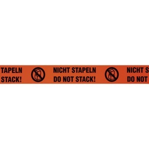 undefined, Warn-Klebeband, Aufdruck NICHT STAPELN/DO NOT STACK!, VE 3 Stk, Bandbreite 50 mm, ab 2 VE, ratioform PVC-Warnklebeband, Aufdruck NICHT STAPELN/DO NOT STACK!, VE 3 Stk, Bandbreite 50 mm, ab 20 VE