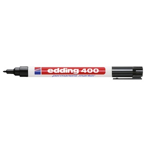 undefined, Permanentmarker edding® 400, Strichstärke 1 mm, VE 10 Stk, schwarz, Permanentmarker edding® 400, Strichstärke 1 mm, VE 10 Stk, schwarz, ab 10 VE