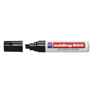 undefined, Permanentmarker edding® 800, Strichstärke 4 - 12 mm, VE 5 Stk, schwarz, Permanentmarker edding® 800, Strichstärke 4 - 12 mm, VE 5 Stk, schwarz, ab 10 VE